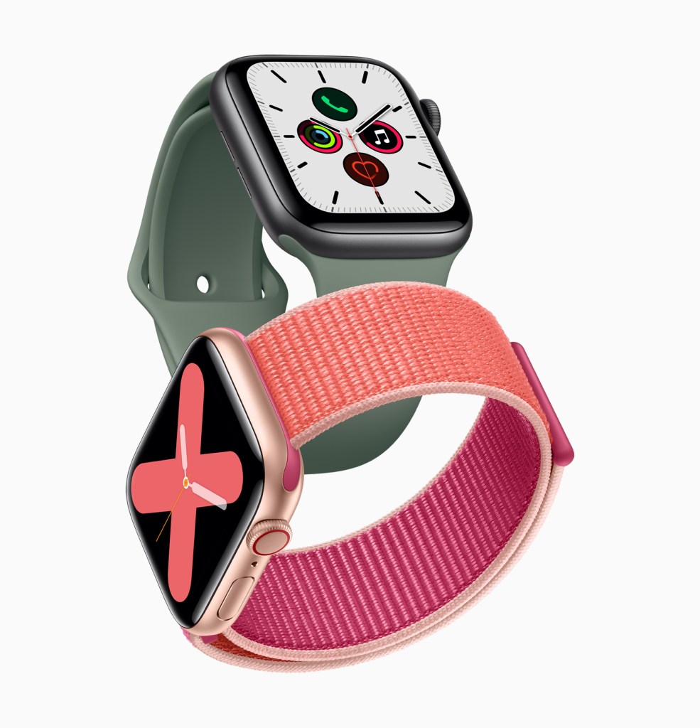 apple watch series 5 gold aluminum case pomegranate band and space gray aluminum case pine green band 091019 big.jpg.large 2x