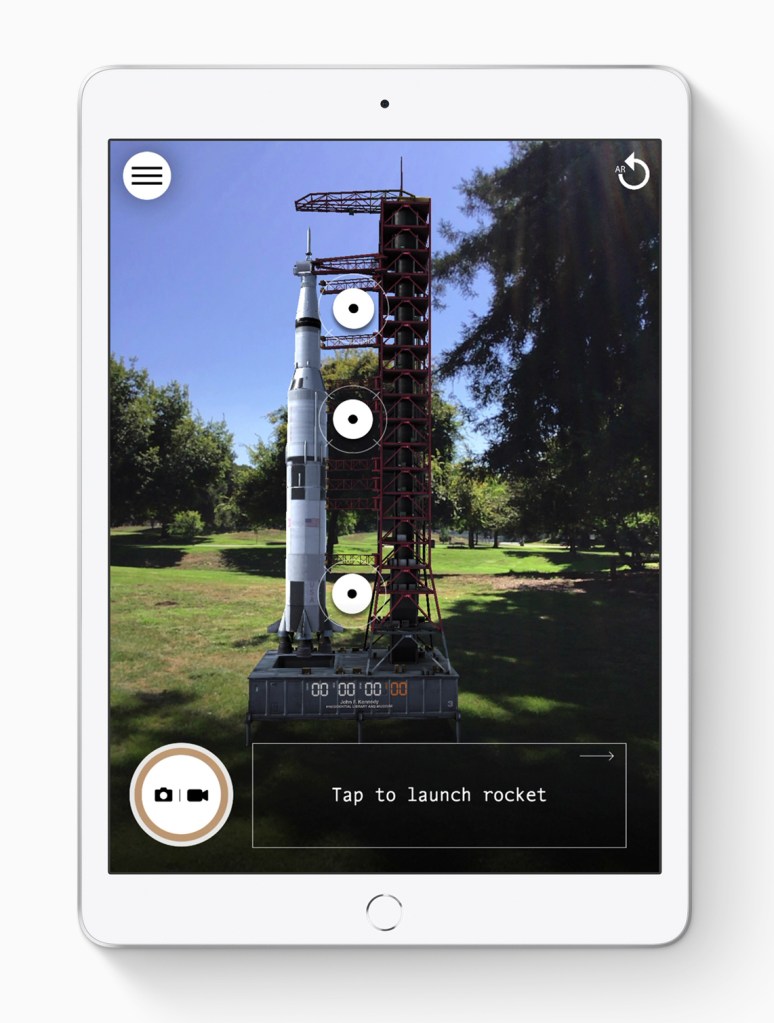 tap to launch rocket