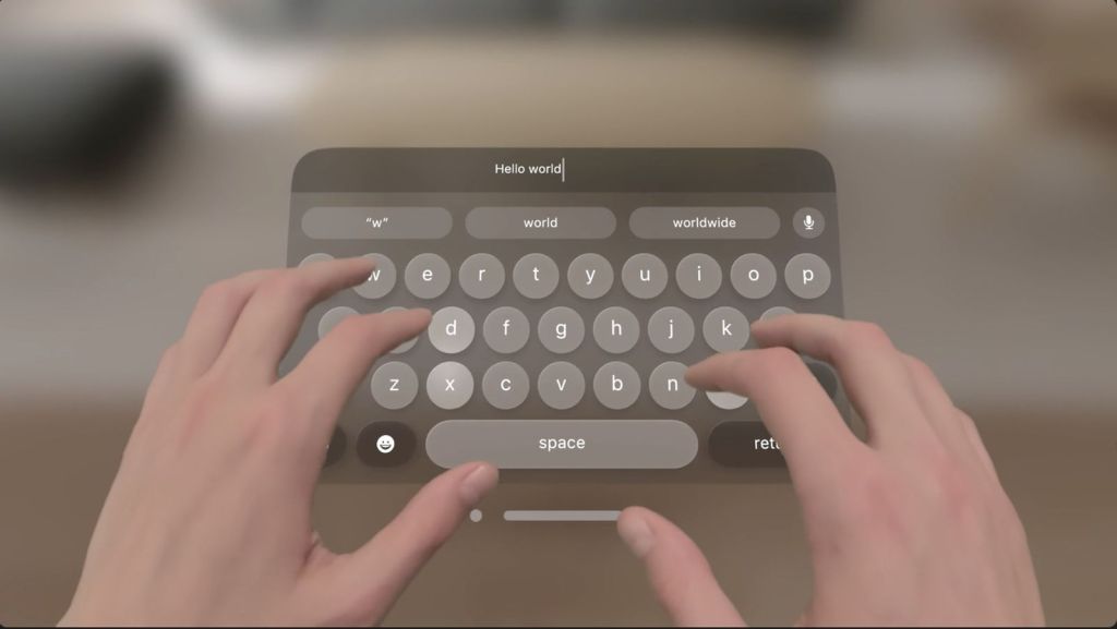 apple vision pro virtual keyboard1