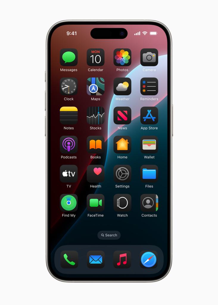 apple wwdc24 ios 18 home screen dark effect 240610 inline.jpg.large 2x