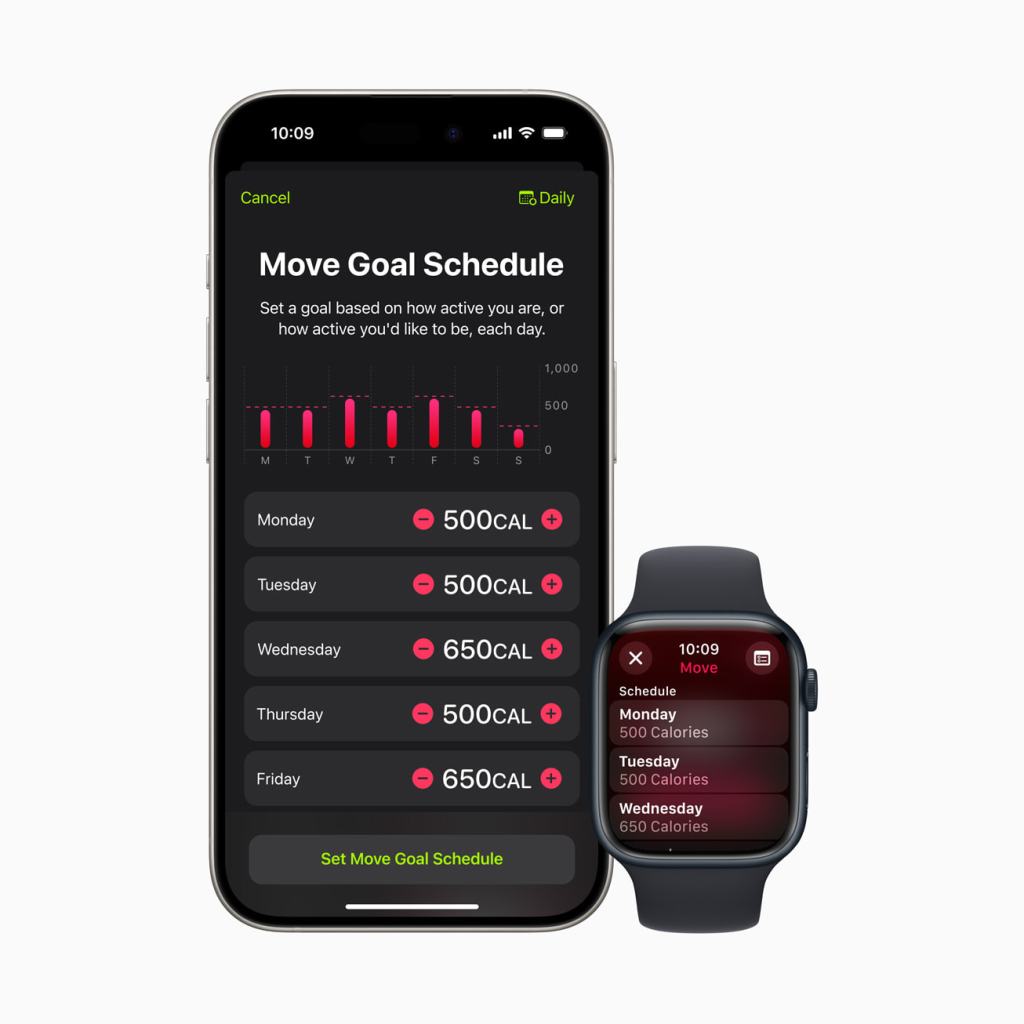 apple wwdc24 watchos 11 activity rings customize by day of week 240610 inline.jpg.large 2x