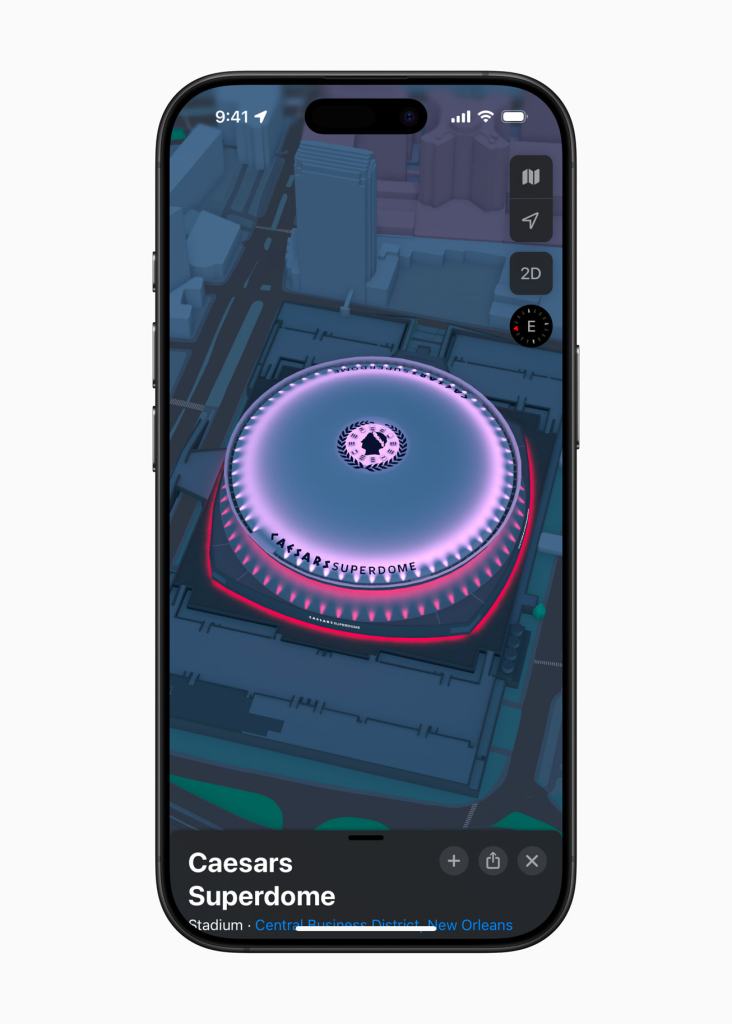 apple music super bowl lix apple maps caesars superdome inline.jpg.large 2x