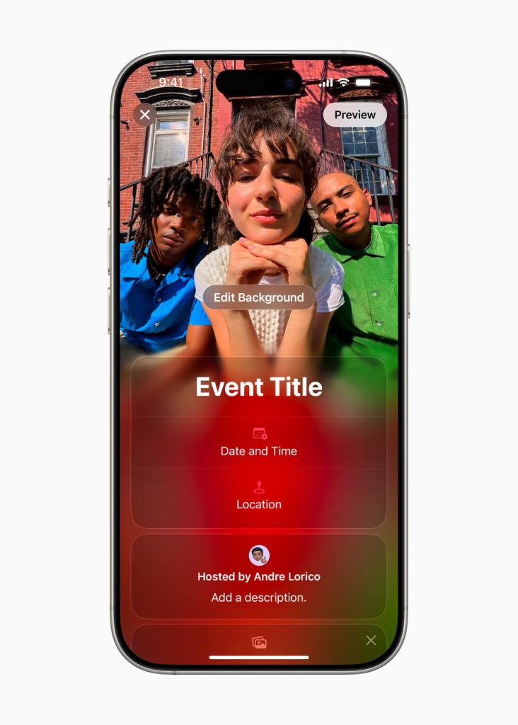 사람들을 불러 모으는 새로운 앱 Apple 초대 공개 3 event title