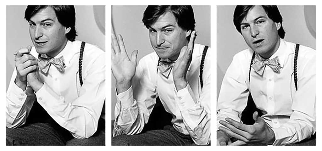 스티브 잡스가 플레이보이 인터뷰에서 다양한 표정을 지으며 이야기하는 모습