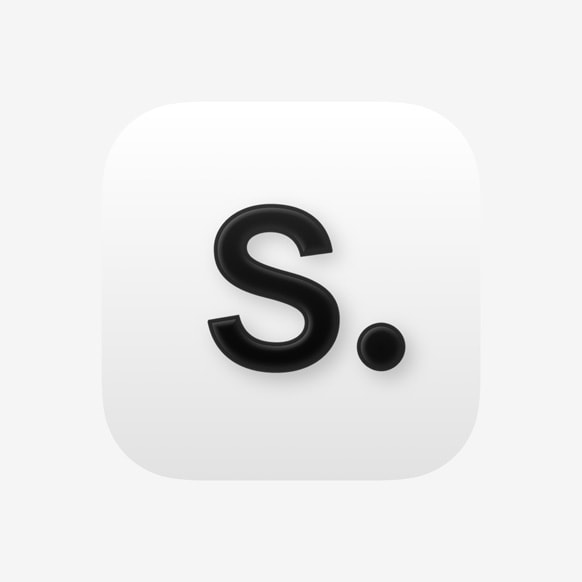 Apple의 파운데이션 모델 프레임워크, 새로운 지능형 앱 경험 제공 5 Stylized black letter 'S' on a white background, representing an app icon.
