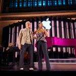 Apple 50 year anniversary New York Tim Cook with Alicia Keys big.jpg.large 2x