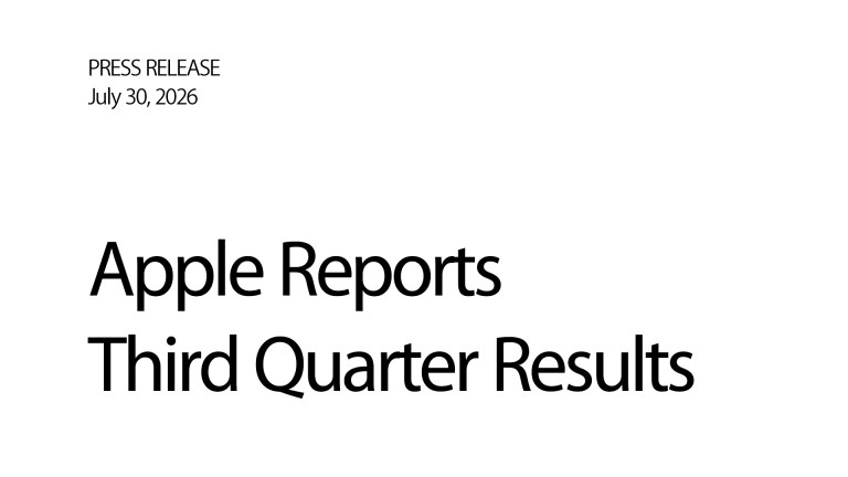 Apple, 2026년 3/4분기 실적 결과 발표