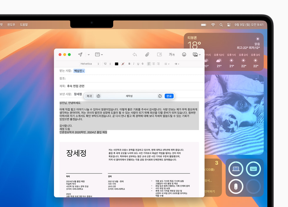 Apple Intelligence 기능, 이제 한국어로 지원 2