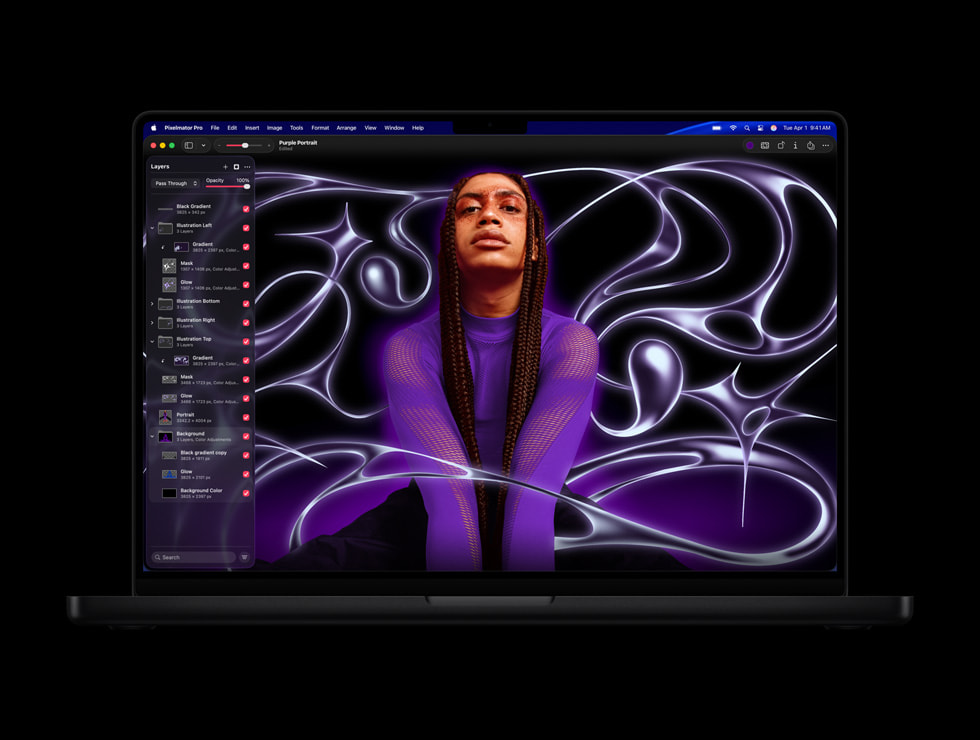 MacBook Pro에서 실행한 Pixelmator Pro
