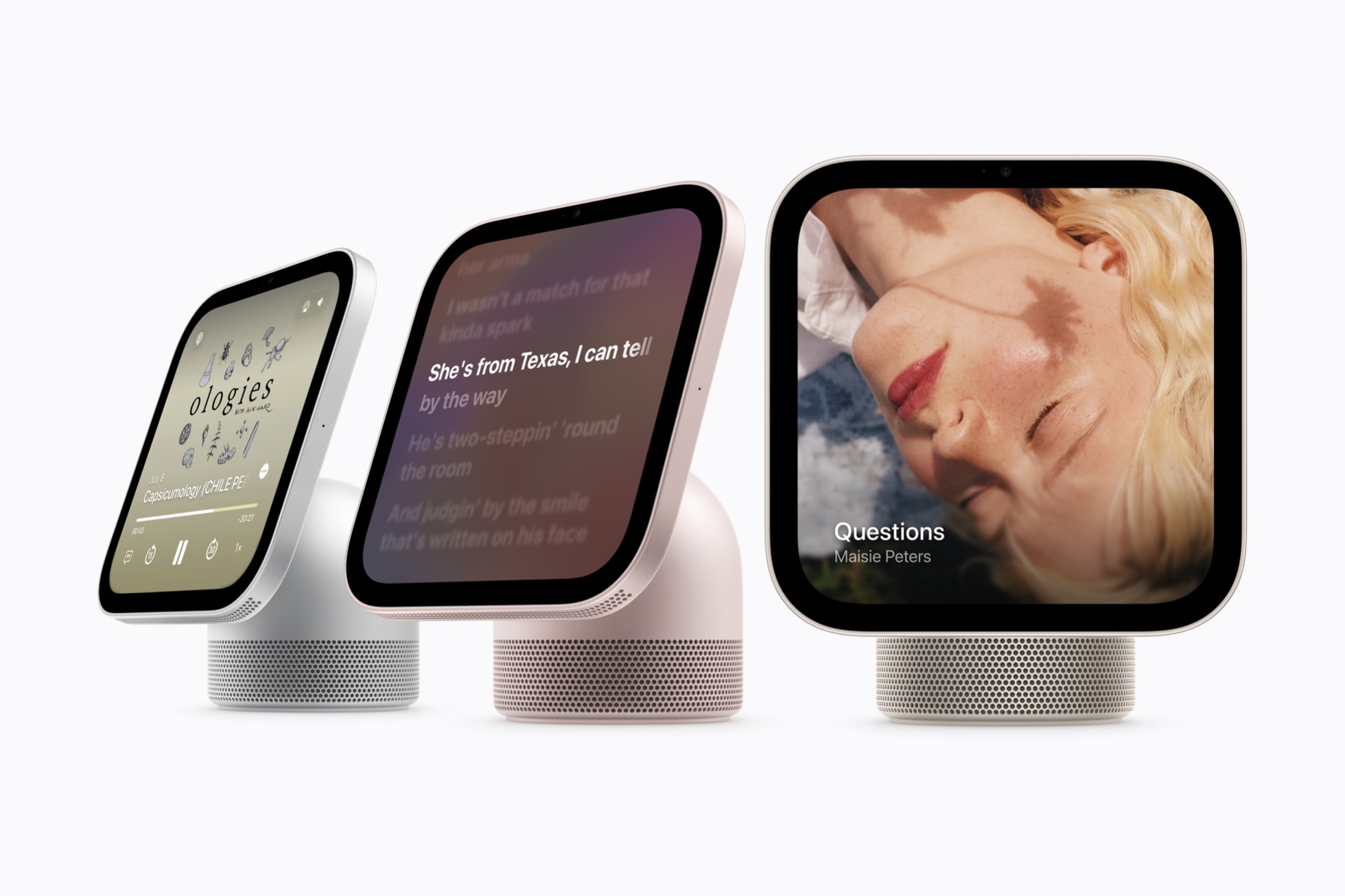 HomeView의 Apple Music과 Podcasts 화면
