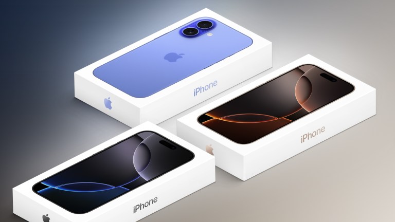 여러 iPhone 모델의 제품 포장 상자