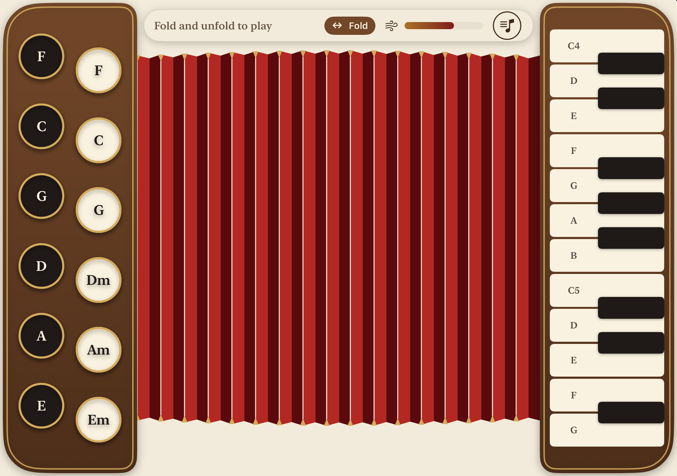 Fold Accordion의 iPhone Duo Fold 모드
