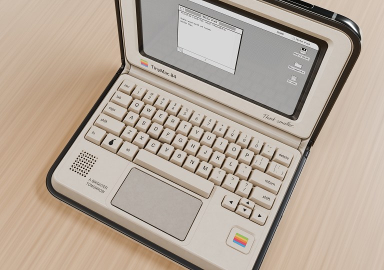 Tiny Computers의 Macintosh 스타일 가상 키보드