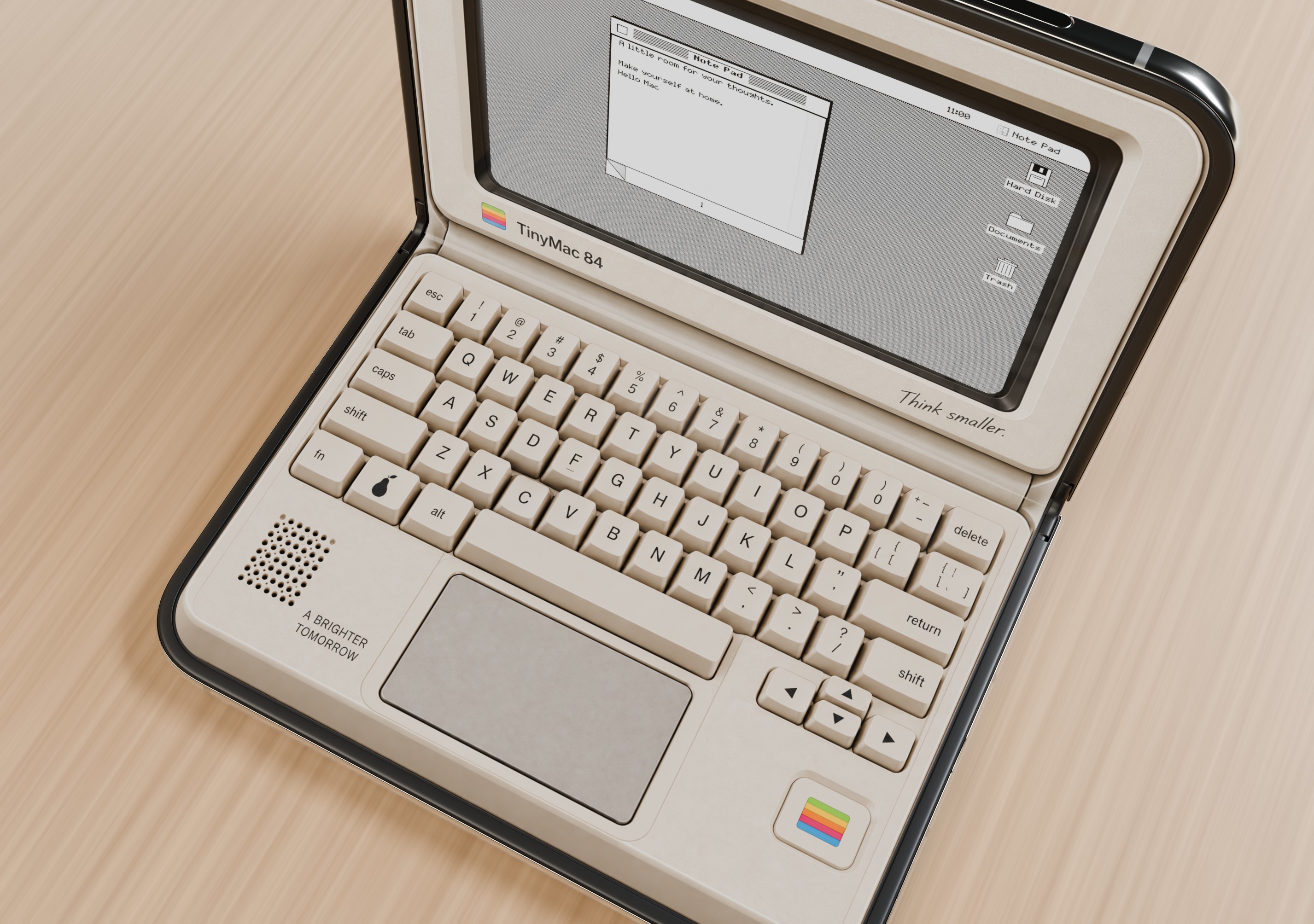 Tiny Computers의 Macintosh 스타일 가상 키보드