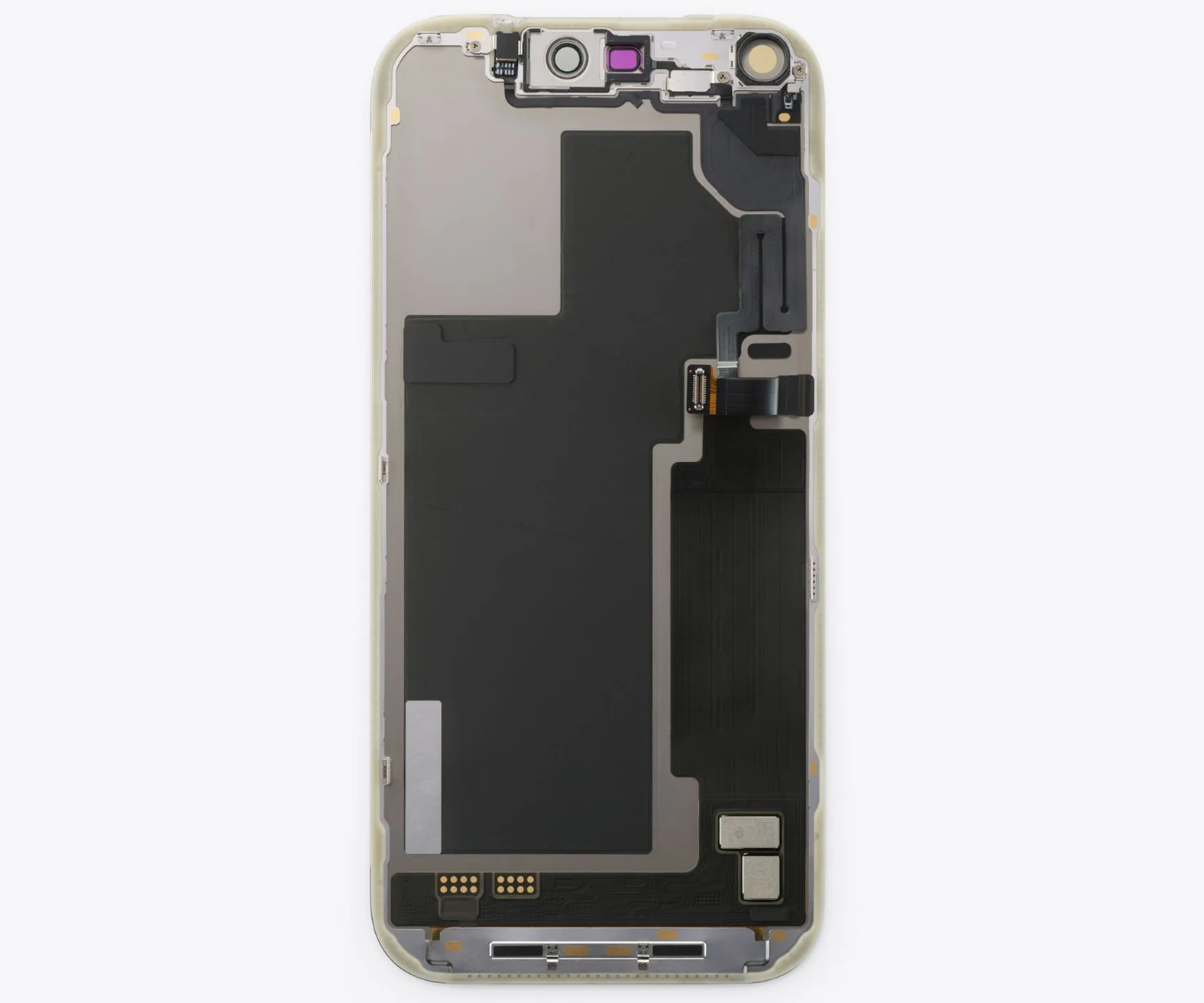 iPhone 18 Pro 디스플레이 측 내부 구조
