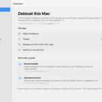 RemoveMacAI의 Apple Intelligence 설정 관리 화면